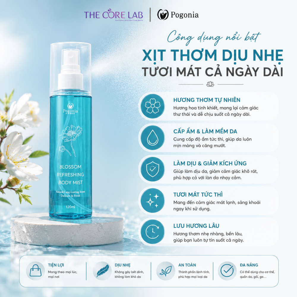 Xịt thơm cơ thể Blossom Refreshing Body Mist