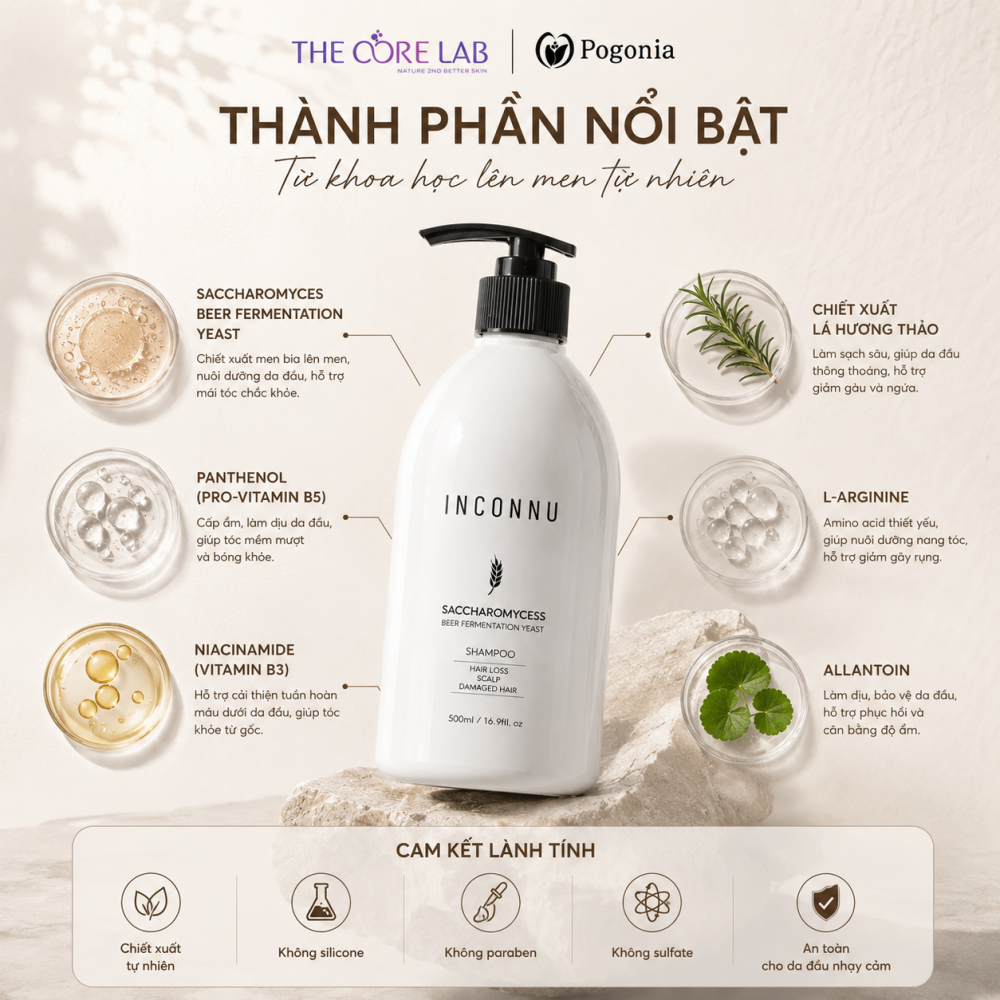 Dầu gội Saccharomyces INCONNU