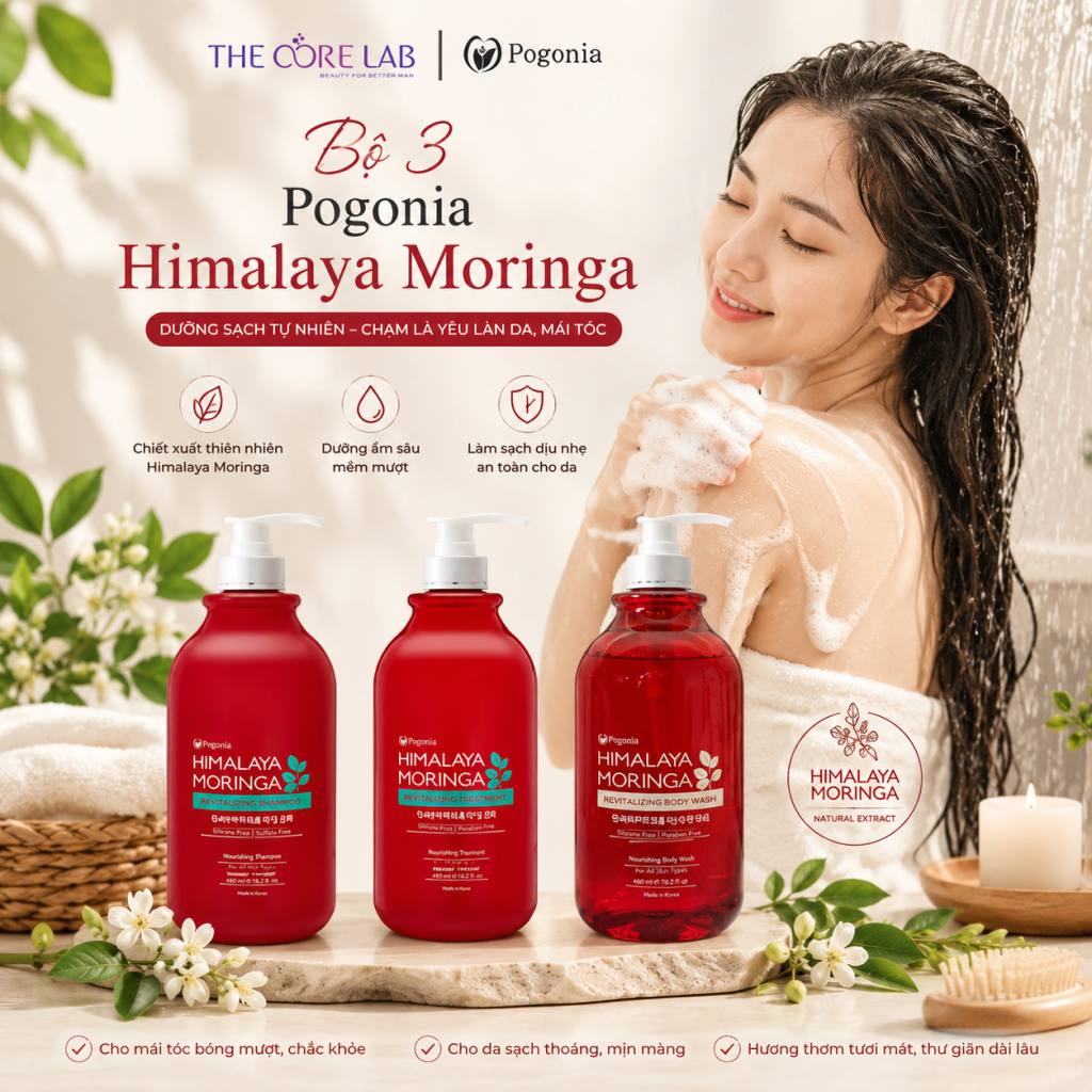Bộ 3 Pogonia Himalaya Moringa