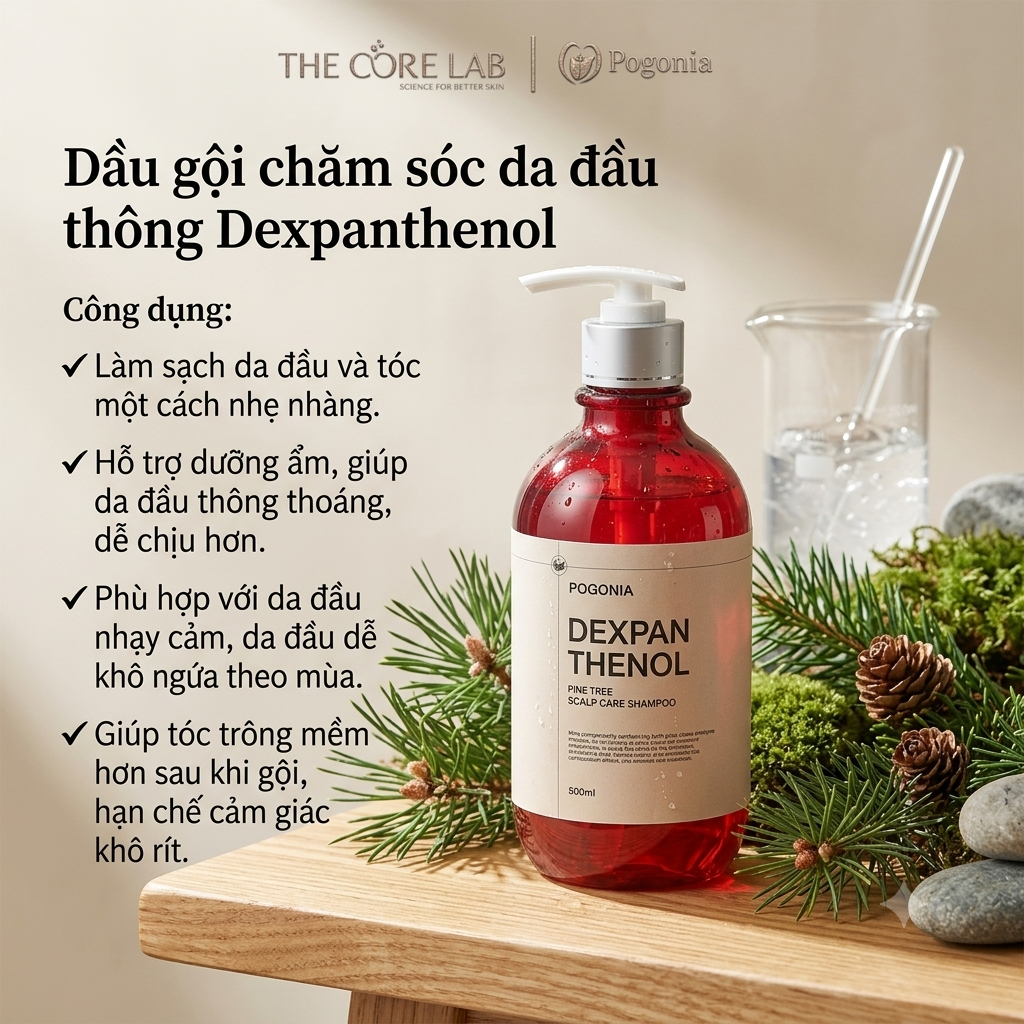 Dầu gội chăm sóc da đầu thông Dexpanthenol