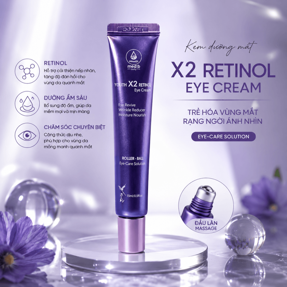 Kem Dưỡng Mắt X2 Retinol Eye Cream (1)