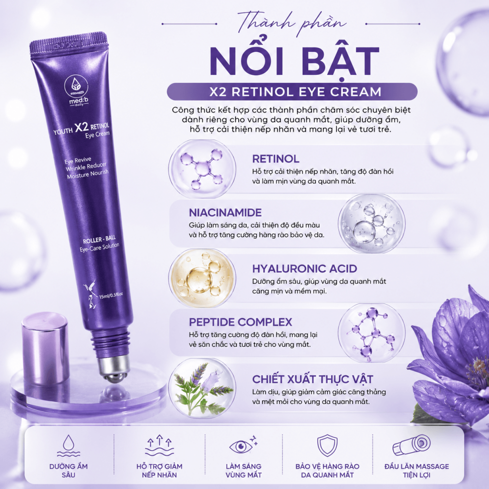 Kem Dưỡng Mắt X2 Retinol Eye Cream1 (1)