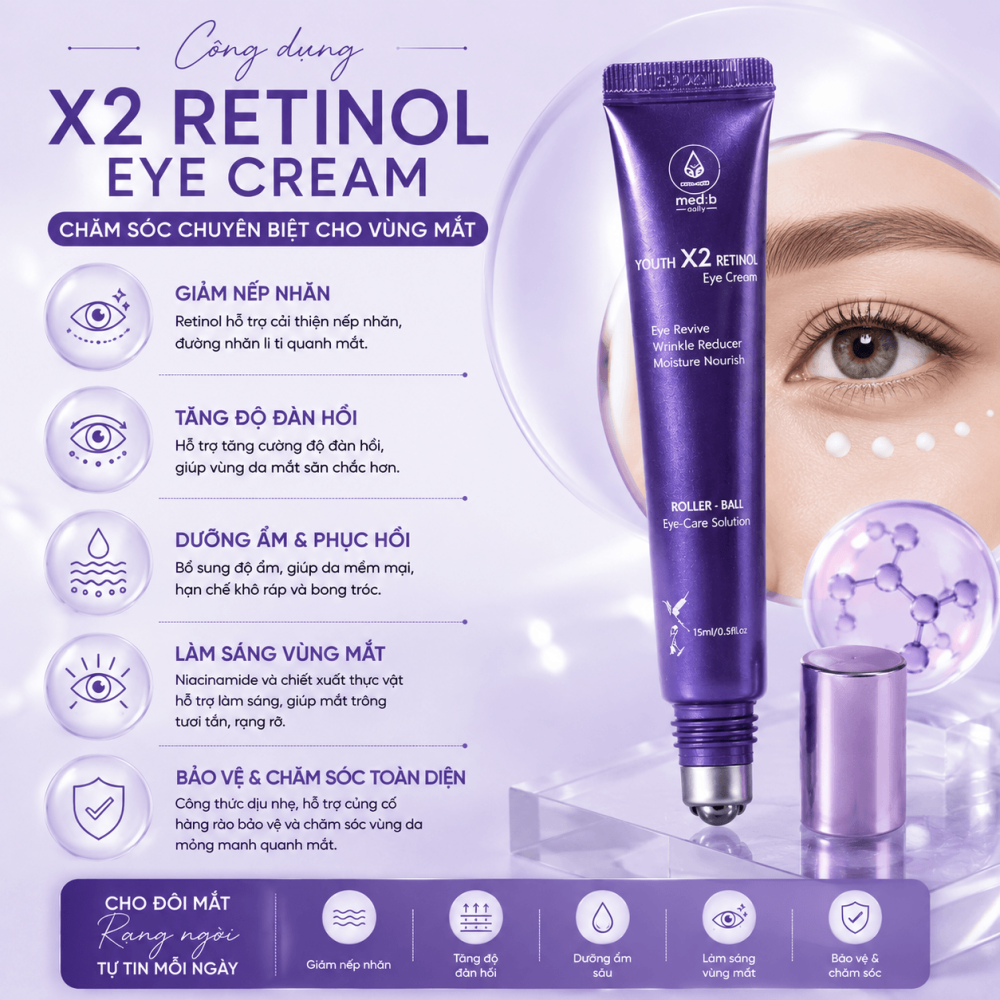 Kem Dưỡng Mắt X2 Retinol Eye Cream2 (1)