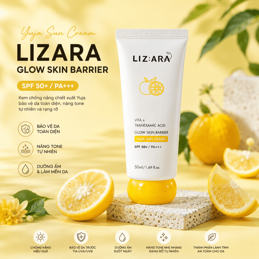Kem Mắt LIZARA Yuja Glow Skin Barrier (1)
