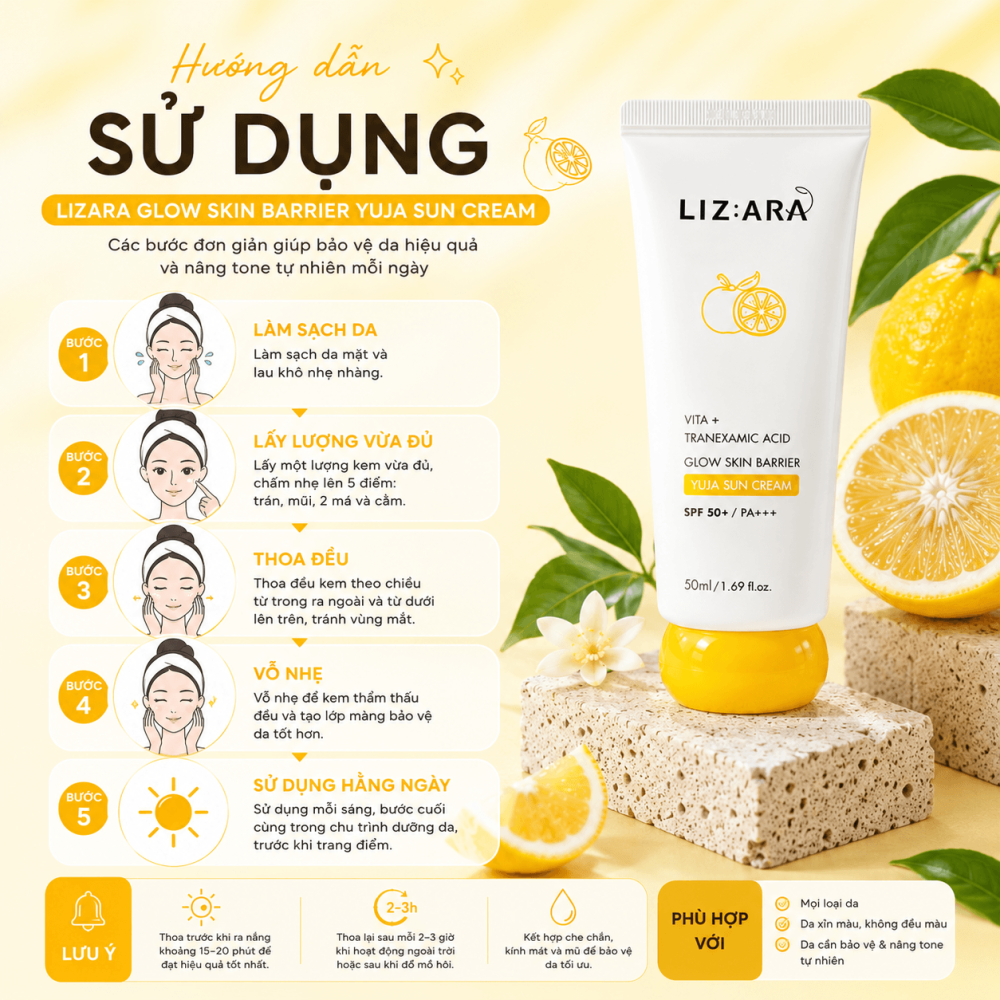 Kem Mắt LIZARA Yuja Glow Skin Barrier3 (1)