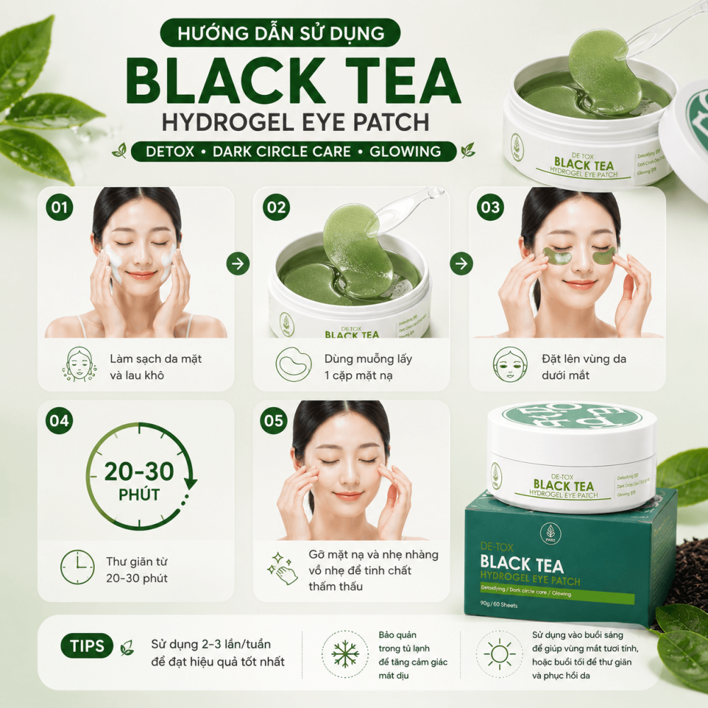 Mặt Nạ Mắt Black Tea Hydrogel3 (1)