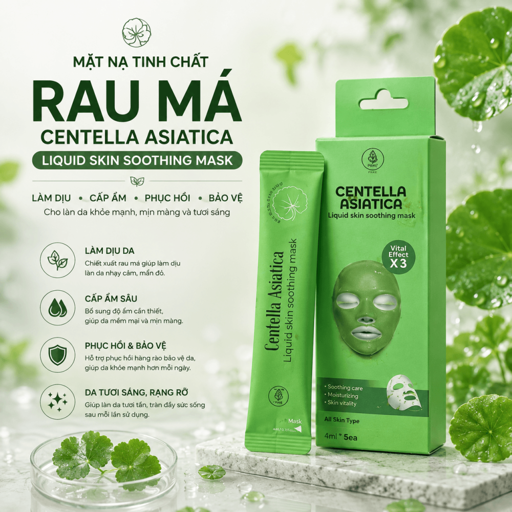 Mặt Nạ Tinh Chất Rau Má Centella Asiatica (1)