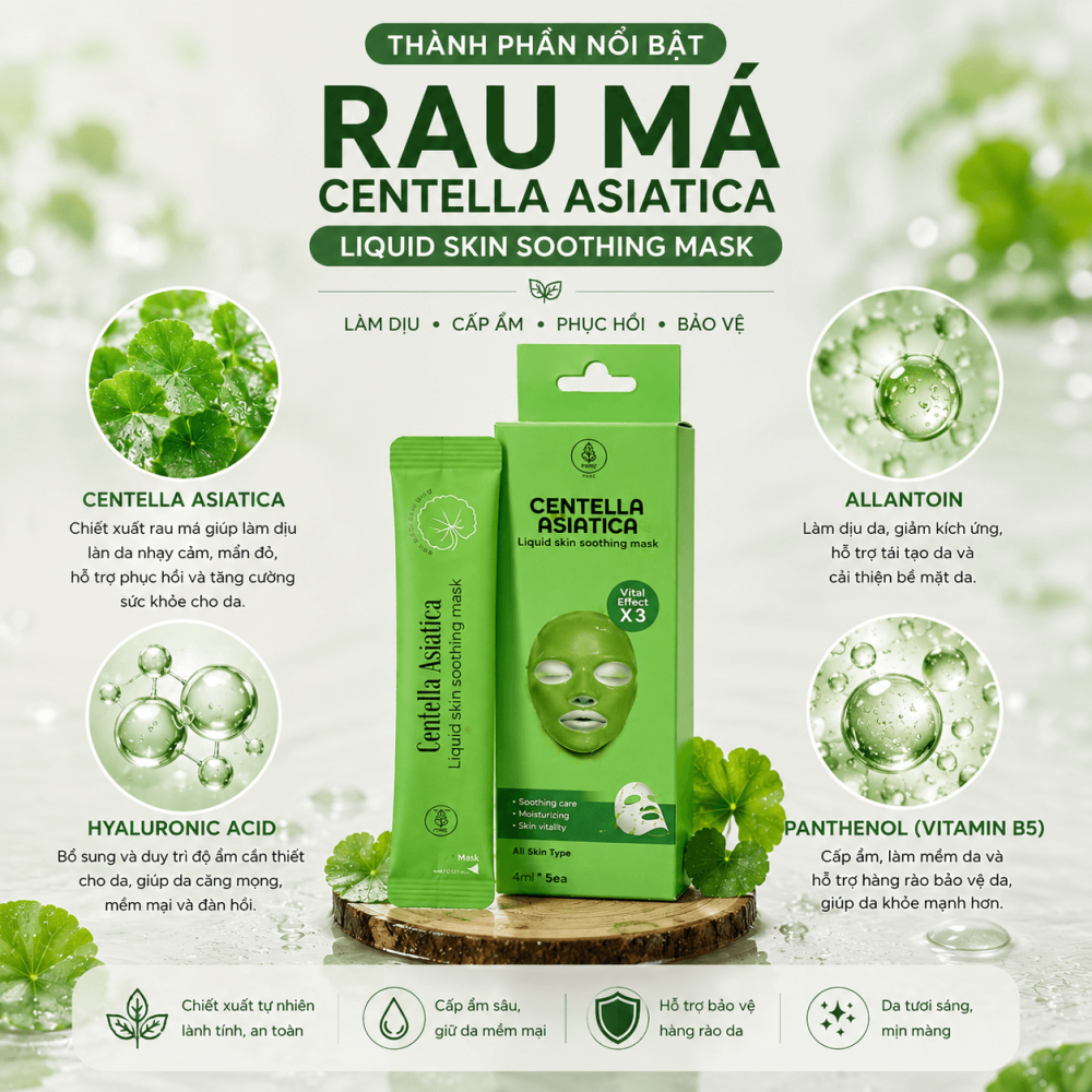 Mặt Nạ Tinh Chất Rau Má Centella Asiatica1 (1)