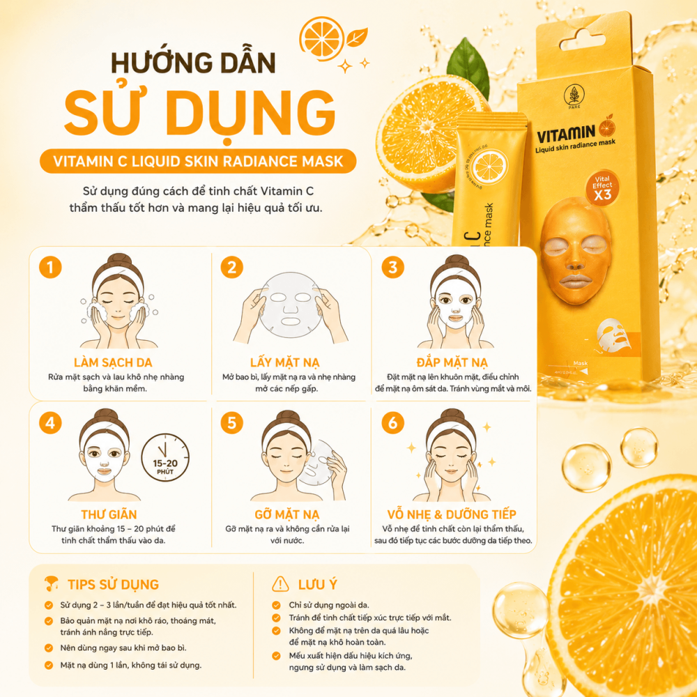 Mặt Nạ Tinh Chất Vitamin C3 (1)